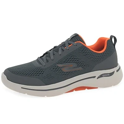 Abbildung von Skechers Herren Go Walk Arch Fit Idyllic Sneaker, Black Textile Synthetic, 42.5 EU