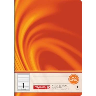 Abbildung von BRUNNEN Schulheft A5 Vivendi, Lineatur 1, Kontrastliniatur, 16 Blatt,