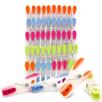 Abbildung von SOHFA Wäscheklammern 50er Set bunte Wäscheklammern, Soft Grip