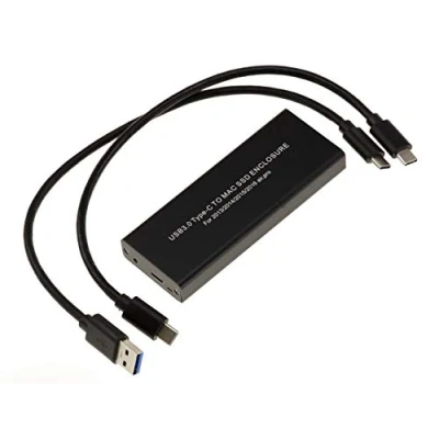 Abbildung von KALEA INFORMATIQUE USB 3.0 A oder C Gehäuse für MACBOOCK PCIe SSDs. PLX Chipsatz. Mac 2013 2014 2015 2016 2017 2018 2019 2020 in 12+16 Punkten.