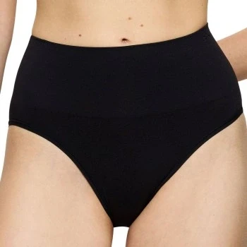 Abbildung von Triumph 2P Soft Sculpt Bandeau Maxi Stadard Knickers Schwarz gemustert 46 Damen