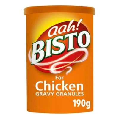Abbildung von Bisto Gravy Granules for Chicken Soßen Granulat Soßenpulver mit Hähnchengeschmack für Hähnchengerichte 190g importiert von Shestore24