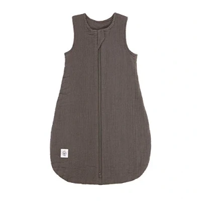 Abbildung von LÄSSIG Baby Sommerschlafsack ohne Ärmel Muslin Baumwolle GOTS zertifiziert unisex/Muslin Sleeping Bag anthracite, Größe 74/80 7 12 Monate