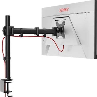 Abbildung von Duronic DM251X3 BK Monitor Halterung 1 für 13 27 Zoll Flach &amp; Curved Bildschirm 8kg, Tischhalterung Höhenverstellbar Neigbar Schwenkbar Drehbar, Vesa Halterung, Arm