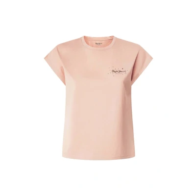 Abbildung von Pepe Jeans Lorena Tshirt print, Damen, Größe: Large, Washed pink