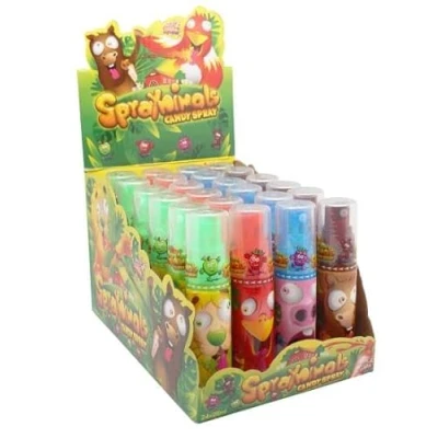 Abbildung von Spraynimals, saures Candy Spray, 24 Sprayflaschen je 25ml