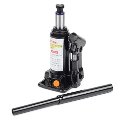 Abbildung von Wiltec Hydraulischer 2t Flaschen Wagenheber, Stempelwagenheber mit Slow down Funktion, Autoheber 158 308 mm