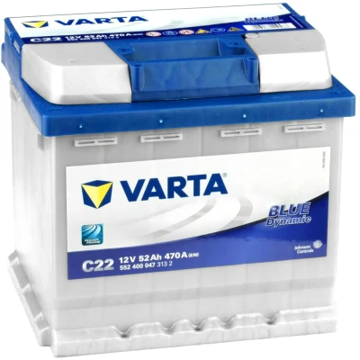 Abbildung von VARTA BLUE dynamic 5524000473132 Batterie 12V 52Ah 470A B13 VOLKSWAGEN: Polo III Variant, GOLF 3 Cabrio, 6, PEUGEOT: 207 Schrägheck kfzteile,