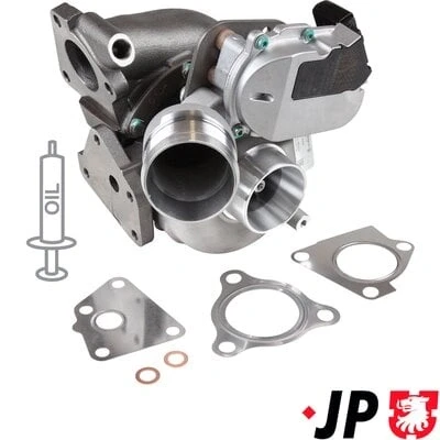 Abbildung von JP GROUP 1117409000 Turbolader Abgasturbolader mit Dichtungen AUDI: A6 C6 Avant, A4 B7 Q7, VOLKSWAGEN: Touareg I, Phaeton