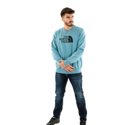 Abbildung von THE NORTH FACE Herren Drew Peak Crew Sweatshirt, Algae Blue, XS