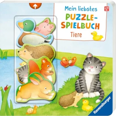 Abbildung von Mein liebstes Puzzle Spielbuch: Tiere Puzzlebuch ab 18 Monaten, mit 6 Puzzleteilen