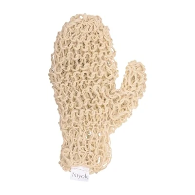 Abbildung von Niyok® Massagehandschuh aus Sisal Sanfte Reinigung &amp; Massage für Körper Gesicht Natürlicher Peelinghandschuh Body Scrub Handschuh Duschhandschuh Körperpeeling Vegan