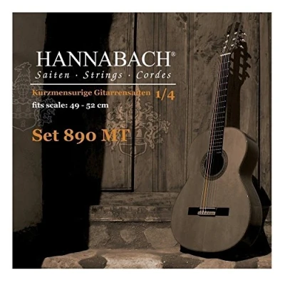 Abbildung von Hannabach 653069 Klassikgitarrensaiten Serie 890 1/4 Kindergitarre Mensur: 49 52cm Satz