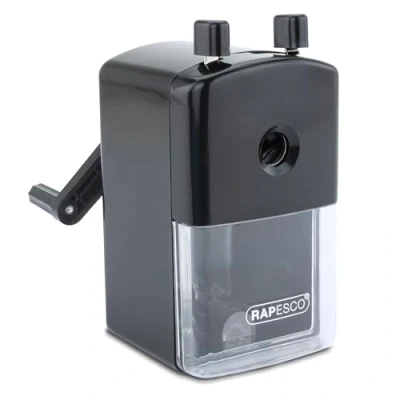 Abbildung von Rapesco R94000B2 R94 Bleistiftspitzmaschine, Schwarz