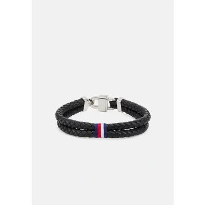 Abbildung von Tommy Hilfiger Armband black/silvercoloured, Herren, Größe: One Size, Black/silver coloured
