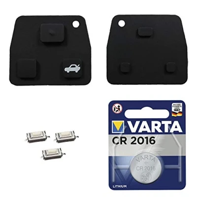 Abbildung von KONIKON Autoschlüssel Tastenfeld Reparatur Set passend für Toyota Avensis Aygo Corolla RAV4 Yaris