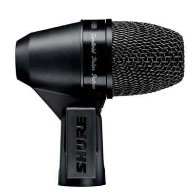 Abbildung von Shure PGA56 Dynamisches Snare/Tom Mikrofon mit schwenkbarer Halterung und Nierencharakteristik, inkl. Klemmhalterung XLR Kabel