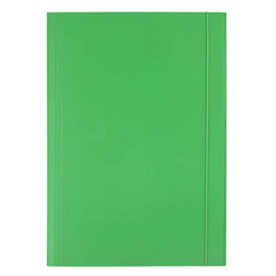 Abbildung von D.RECT Sammelmappe Kartonmappe Eckspannermappe Ordnungsmappe Zeichenmappe mit Gummiband 300g grün