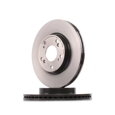 Abbildung von BREMBO COATED DISC LINE 09.A455.11 Bremsscheibe 282 23 5 innenbelüftet beschichtet mit Schrauben HONDA: CIVIC 8 Hatchback, FR V, 9 Stufenheck