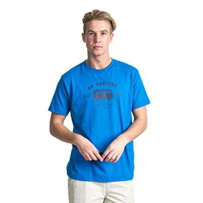 Abbildung von Trespass Space, Bright Blue, XXS, T Shirt mit Aufdruck für Herren, XX Small / 2XS 2X Small, Blau