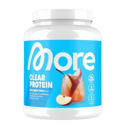 Abbildung von MORE Clear Protein, Pure Apple Juice, 600 g, Protein Drink mit Whey Isolat, made in Germany