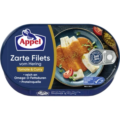 Abbildung von Appel Zarte Filets vom Hering Tomate &amp; Curry
