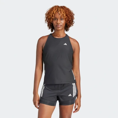Abbildung von adidas Damen Own The Run Tank Top Tanktop, Black, L