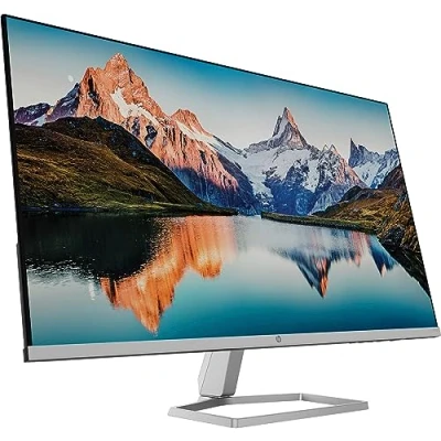 Abbildung von HP M32f Monitor 31,5 Zoll ,FHD 1080p, Bildschirm, 75Hz, 7ms Reaktionszeit, VGA, 2xHDMI 1.4, AMD Freesync, silber/schwarz