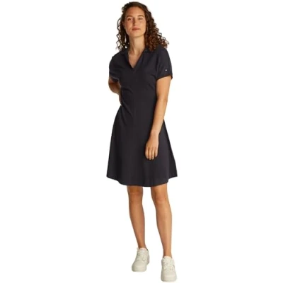 Abbildung von Tommy Hilfiger OPEN Dress Freizeitkleid, Damen, Größe: XXS, Black