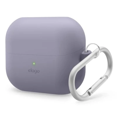 Abbildung von elago Kompatibel mit Samsung Galaxy Buds 3 Hülle &amp; Pro Hülle, Premium Silikonhülle Karabiner, Vollständiger Schutz, Drahtloses Laden, Kopfhörer Zubehör, für Männer, Frauen