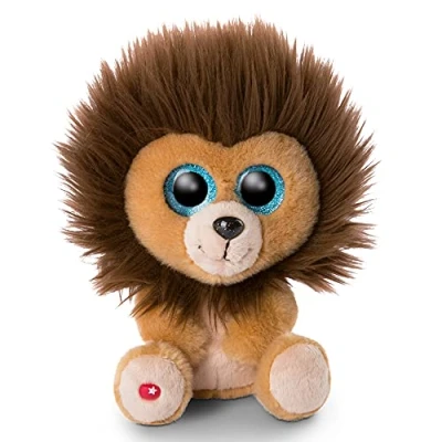Abbildung von NICI 46950 Original Glubschis Cliff 25 cm Kuscheltier Löwe mit großen Augen Flauschiges Plüschtier Glitzeraugen Schmusetier für Kuscheltierliebhaber, braun/braun