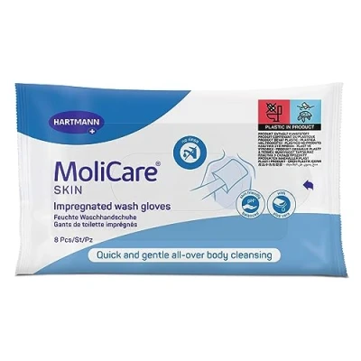 Abbildung von MoliCare Skin Feuchte Waschhandschuhe 8 St