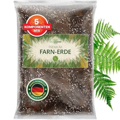 Abbildung von ORAGARDEN Farn Erde für Zimmerpflanzen und Garten 1L Substrat Pflanzen, Palmen, Blumen 5 Komponenten Blumenerde