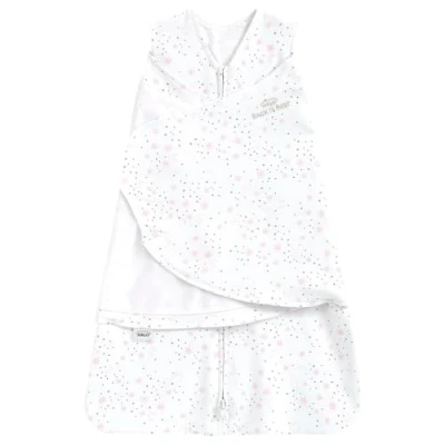 Abbildung von Halo Baby Schlafsack Swaddle 1.5 Tog Sleepsack 100% Baumwolle, rosa Monde für Neugeborene Einfacher Zip Zugriff von Windelwechsel Tragbare Decke Grow Bag Jungen &amp; Mädchen, 3 6 Monate