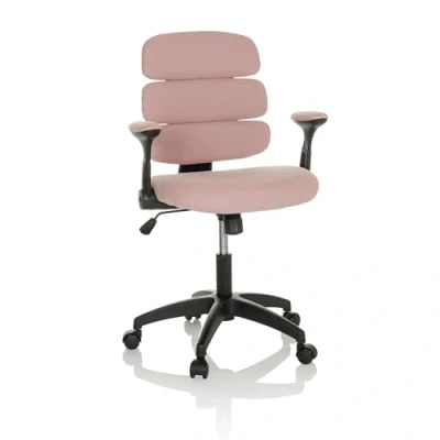 Abbildung von hjh OFFICE Kinderdrehstuhl Kid ERGOLINO B Drehstuhl mit ergonomischer Rückenlehne, Rosa, 736434