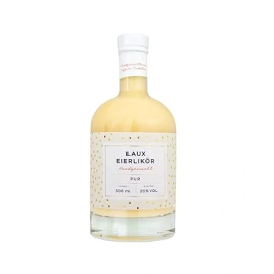Abbildung von LAUX Eierlikör Pur Mit Feiner Vanillenote Premium Likör Aus Hochwertigen Zutaten Geschenke für Frauen &amp; Männer Ostern (1 x 0,5l)