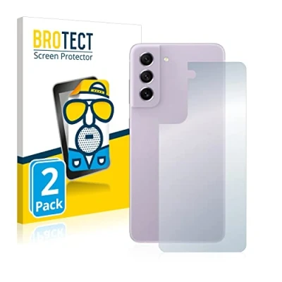 Abbildung von BROTECT Entspiegelungs Schutzfolie für Samsung Galaxy S21 FE 5G (Rückseite) (2 Stück) Matte Displayschutz Folie, Anti Reflex, Fingerprint