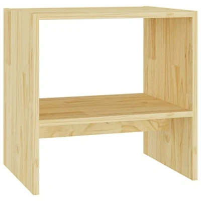 Abbildung von vidaXL Massivholz Kiefer Nachttisch Nachtschrank Nachtkonsole Nachtkommode Schlafzimmer Schrank Kommode Beistelltisch 40x30,5x40cm