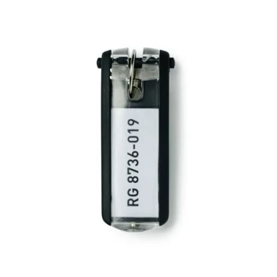 Abbildung von DURABLE Schlüsselanhänger KEY CLIP schwarz 6 Stück