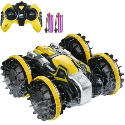 Abbildung von VEVOR Amphibisches Ferngesteuertes Auto 4WD 360 Drehbar Spielzeugauto Stunt RC