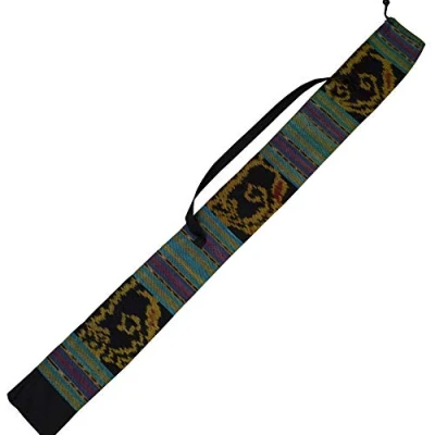 Abbildung von Australian Treasures Didgeridoo Tasche 125 cm aus Ikat Stoff. Glocke Ø 8 cm. Inklusive Tragegurt