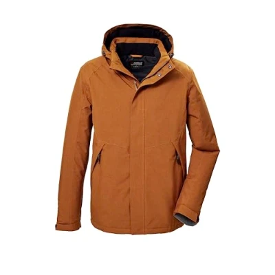 Abbildung von killtec Herren Funktionsjacke/Outdoorjacke mit abzippbarer Kapuze KOW 4 MN JCKT, gebranntes orange, XL, 41843 000