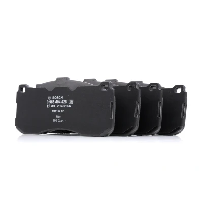 Abbildung von BOSCH 0 986 494 428 Bremsbelagsatz Low Metallic mit Anti Quietsch Blech BMW: 1 Coupe, 3 Touring