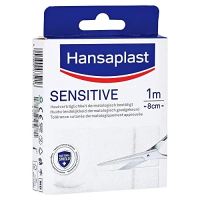 Abbildung von 10er Pack Hansaplast Pflaster Sensitive 1m x 8cm