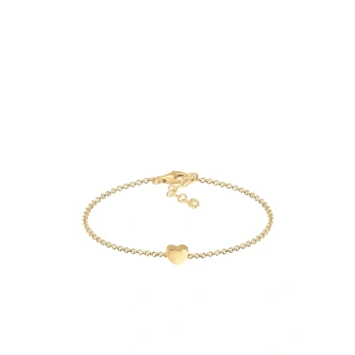 Abbildung von Elli Heart Classic Armband goldcoloured, Damen, Größe: 16, Gold coloured