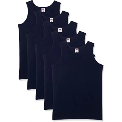 Abbildung von Fruit of the Loom Herren Achselshirts der Marke, Tanktop, T Shirt, in Allen Größen und Farben erhältlich, 5 Stück, Gr. 3XL, x Deep Navy