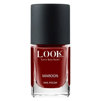 Abbildung von Look To Go veganer Nagellack MAROON 13 free &amp; PETA approved Made in Germany 12ml