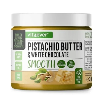 Abbildung von Pistazienbutter mit weißer Schokolade 300g Pistaziecreme White Chocolate 69% Pistazien Pistazienpaste Cremiges Pistazienmus Vegetarisch