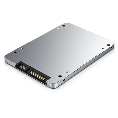 Abbildung von CSL Festplattengehäuse SSD 8,89cm (2,5&#039;&#039;) mSATA zu SATA Adapter Gehäuse Festplatten Konverter bis 6 Gbit/s 7mm Silber Aluminium