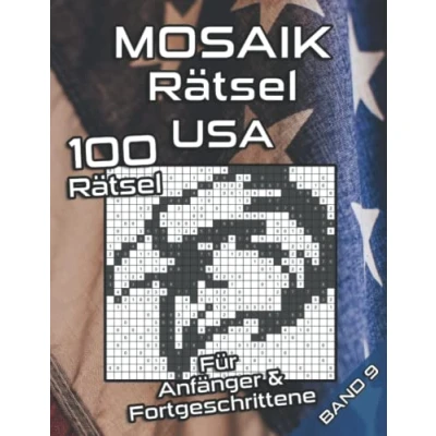 Abbildung von MOSAIK Rätsel für Anfänger &amp; Fortgeschrittene: USA Amerika Logikrätsel mit leichten und mittel schweren Bilderrätseln als Gedächtnistraining Erwachsene Clevere Kids (Mosaik Puzzles)